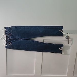 Levi's wedgie straight raw hem size 27 jeans